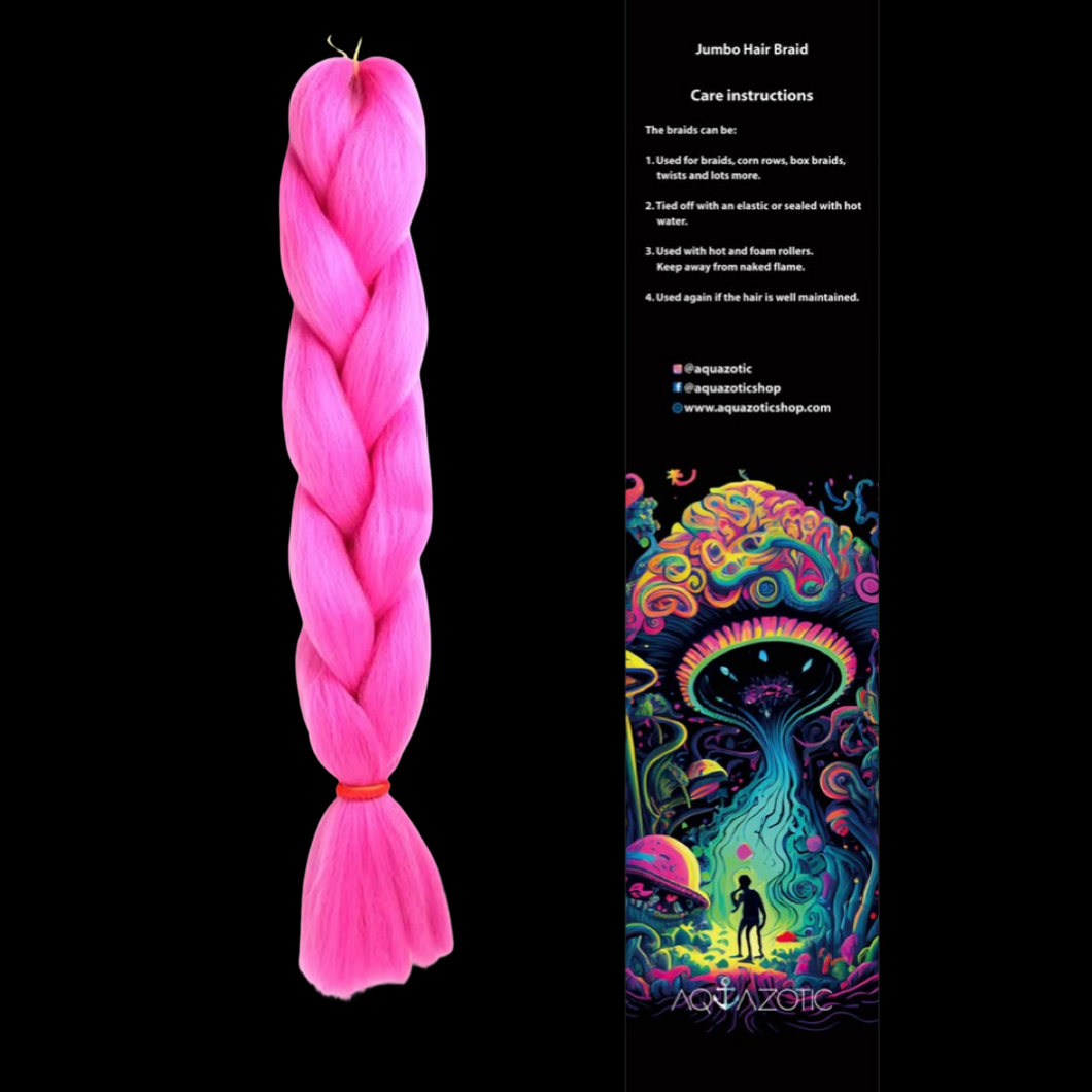 Aqua braids pink