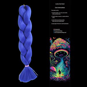 Aqua braids purple