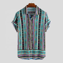 Load image into Gallery viewer, Men shirt good vibes blue