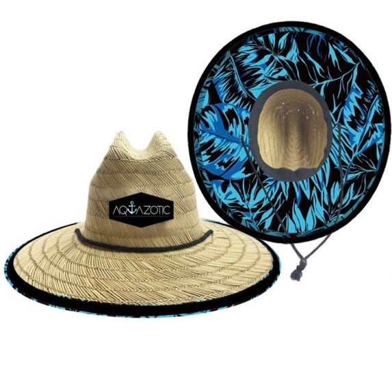 Hat sunset black and blue leaves
