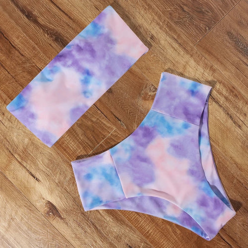 Swimwear Set dye purple