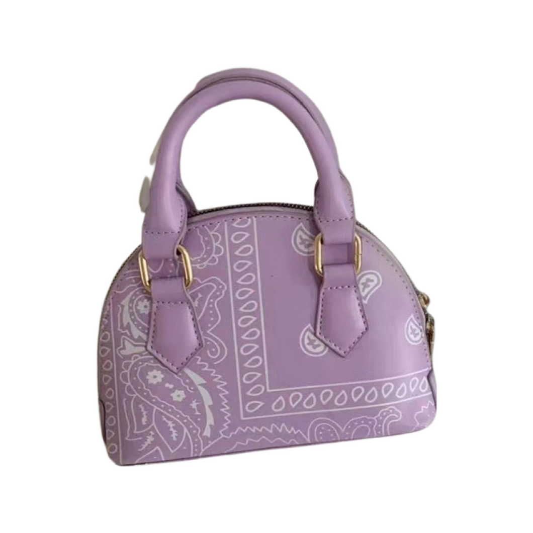 Cloth bag paisley purple