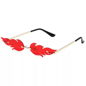 Fire glasses red