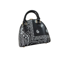 Load image into Gallery viewer, Cloth bag paisley black