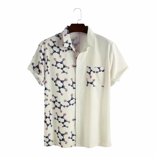 Shirt molecule print style