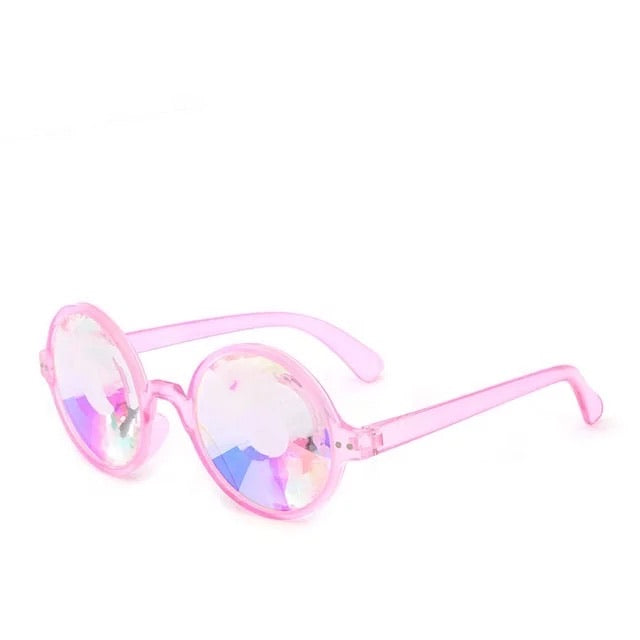 Kaleidoscope glasses pink