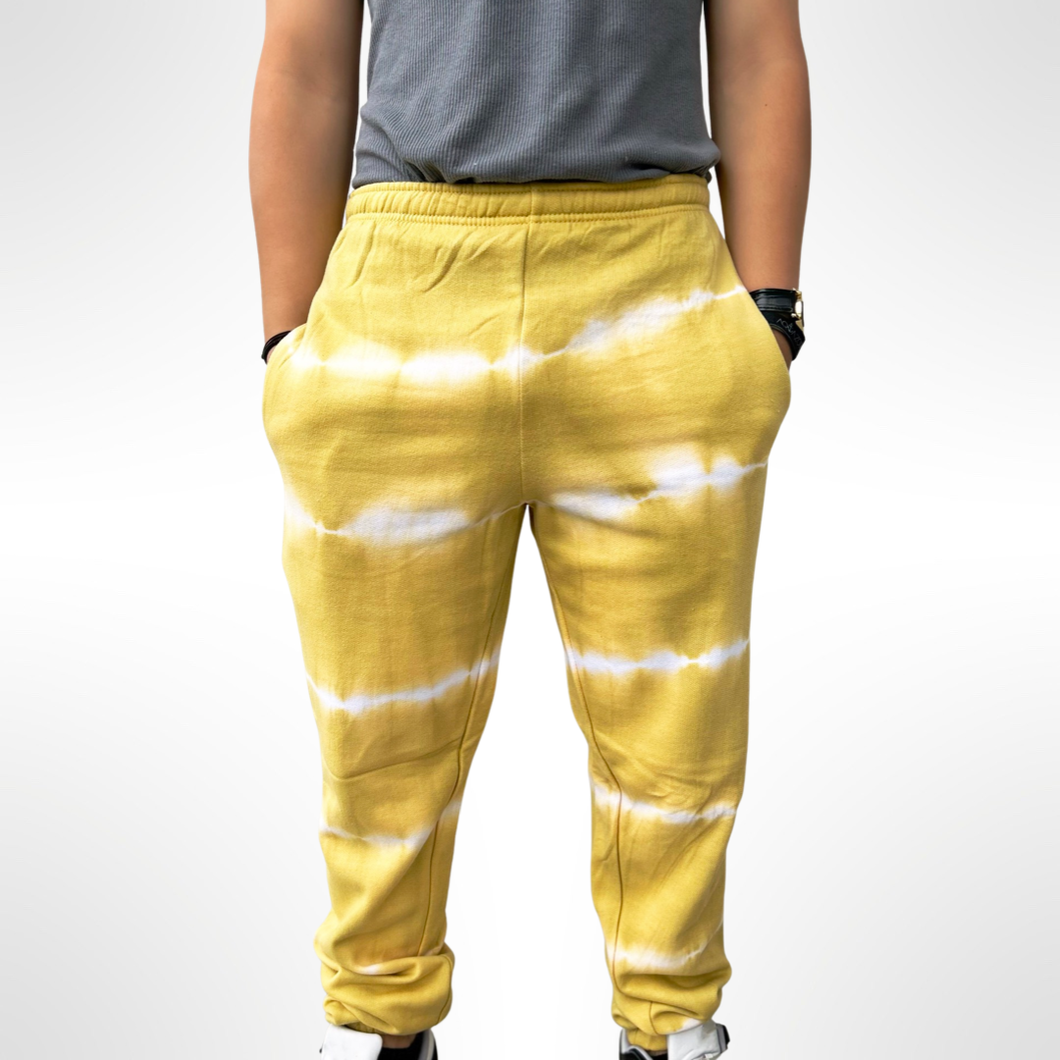 Tie dye jogger ochre