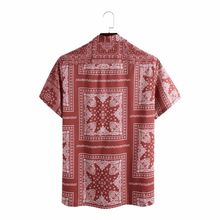 Load image into Gallery viewer, Shirt paisley wine